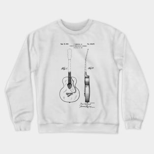 Acoustic Guitar Patent Print 1941 Crewneck Sweatshirt